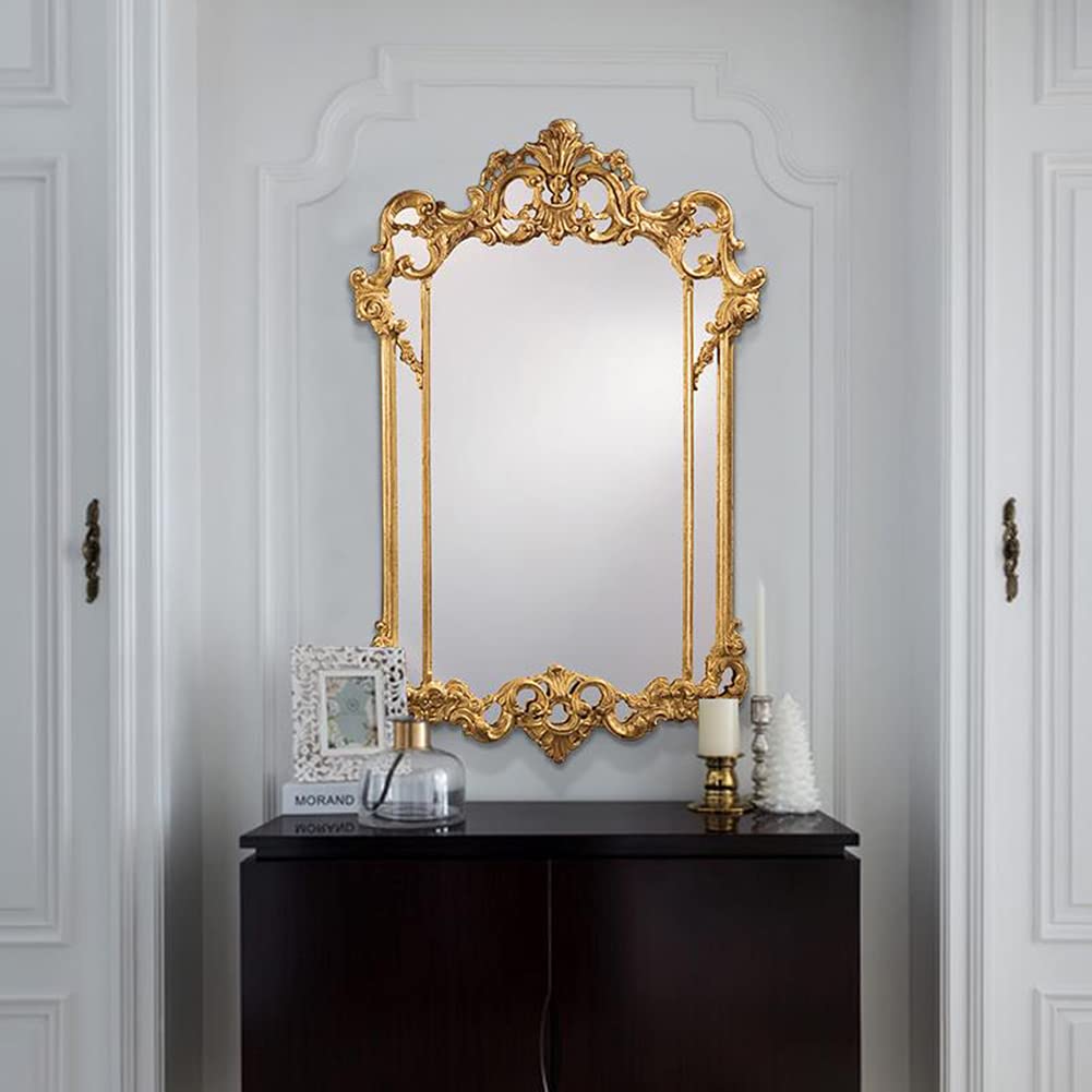 バロックアンティーク調 木製枠 鏡 バロックアンティーク調 木製枠 鏡